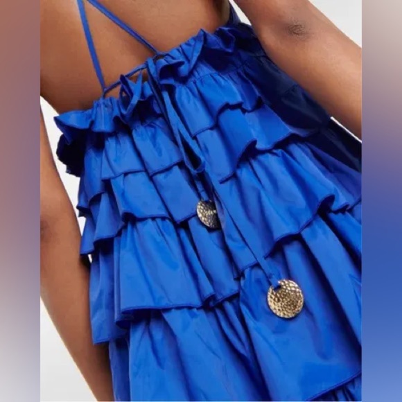 STAUD Riley Dress in Lapis - Picture 4 of 6